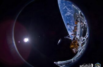 Intuitive Machines’ moon lander despatched residence its first pictures they usually’re breathtaking