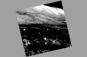 Japan’s moon lander took this eerie picture earlier than being enveloped by lunar evening