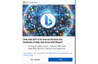Microsoft is as soon as once more asking Chrome customers to strive Bing by means of unblockable pop-ups
