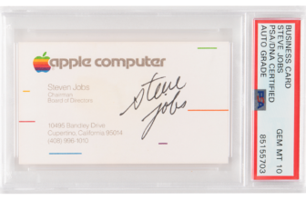 A Signed Steve Jobs Enterprise Card From 1983 Simply Offered for $181,000