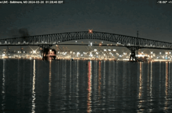 YouTube Livestream Captures Second Key Bridge Collapses in Baltimore
